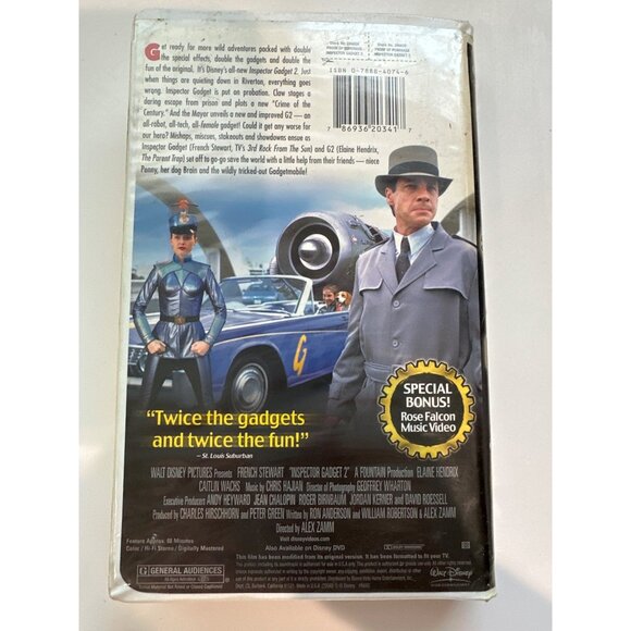 Disney's Inspector Gadget 2 VHS Movie Tape - Picture 2 of 5